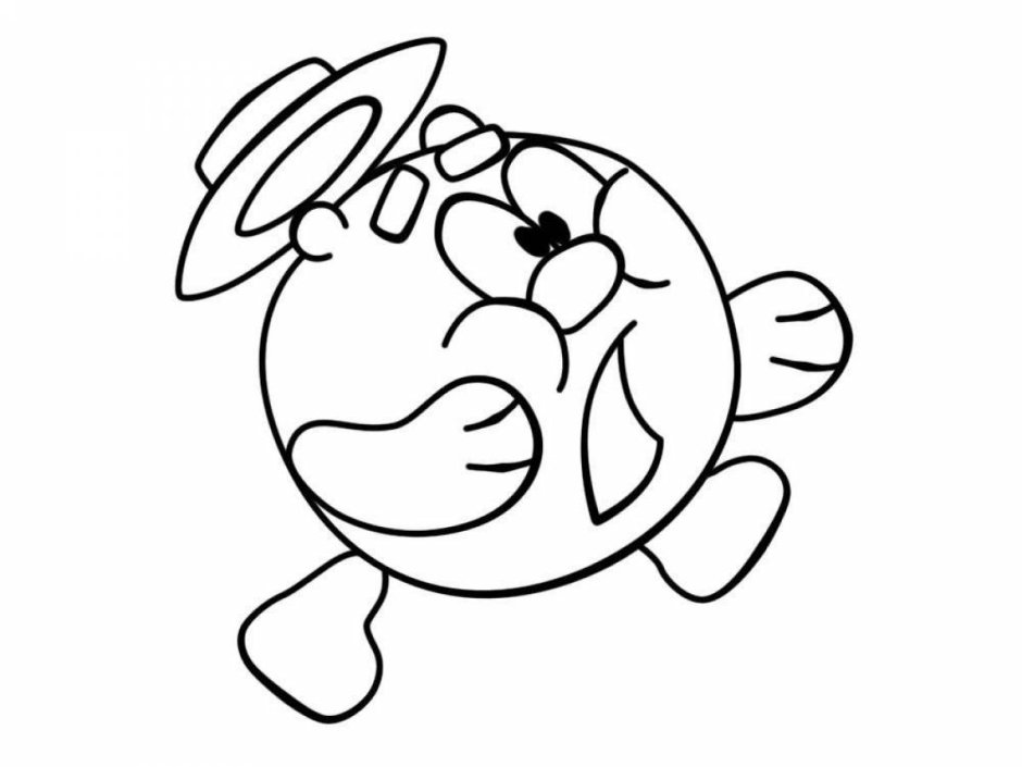 Разукрашки Смешарики Копатыч