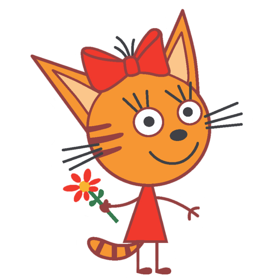 Герои мультика три кота