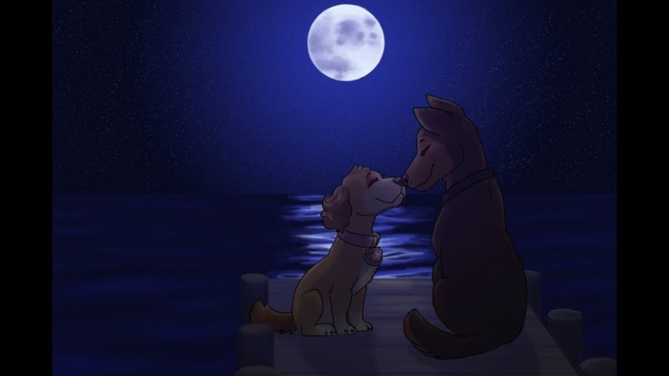 Гонщик и Скай поцелуй