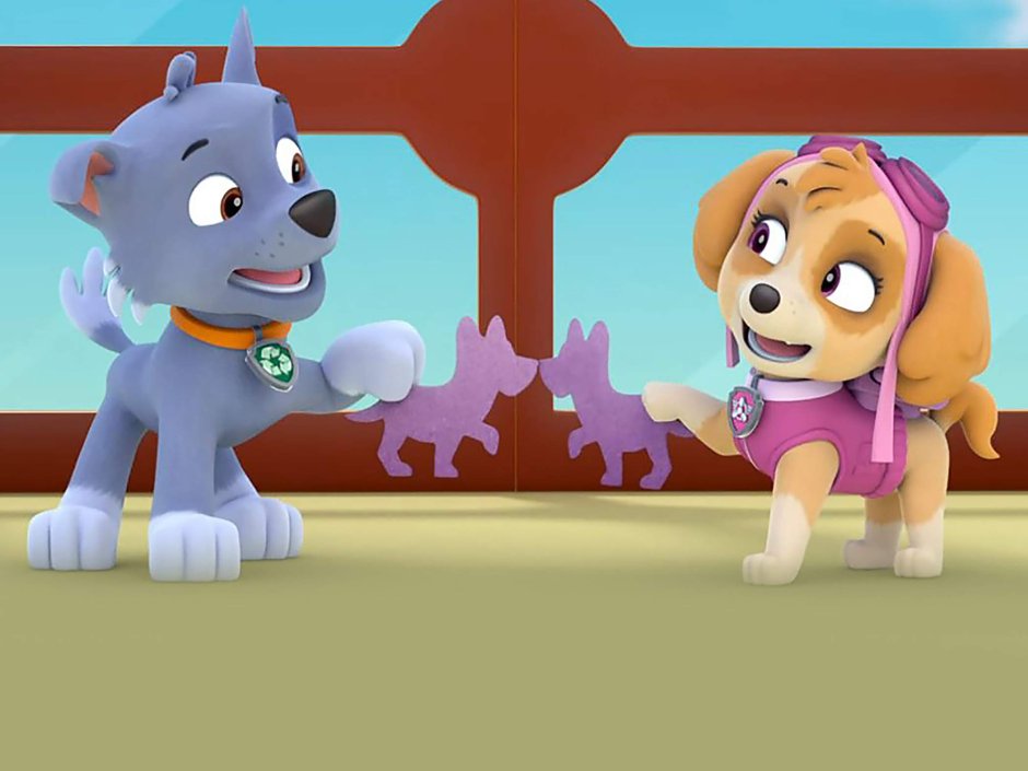 Щенячий патруль Скай и Эверест любовь