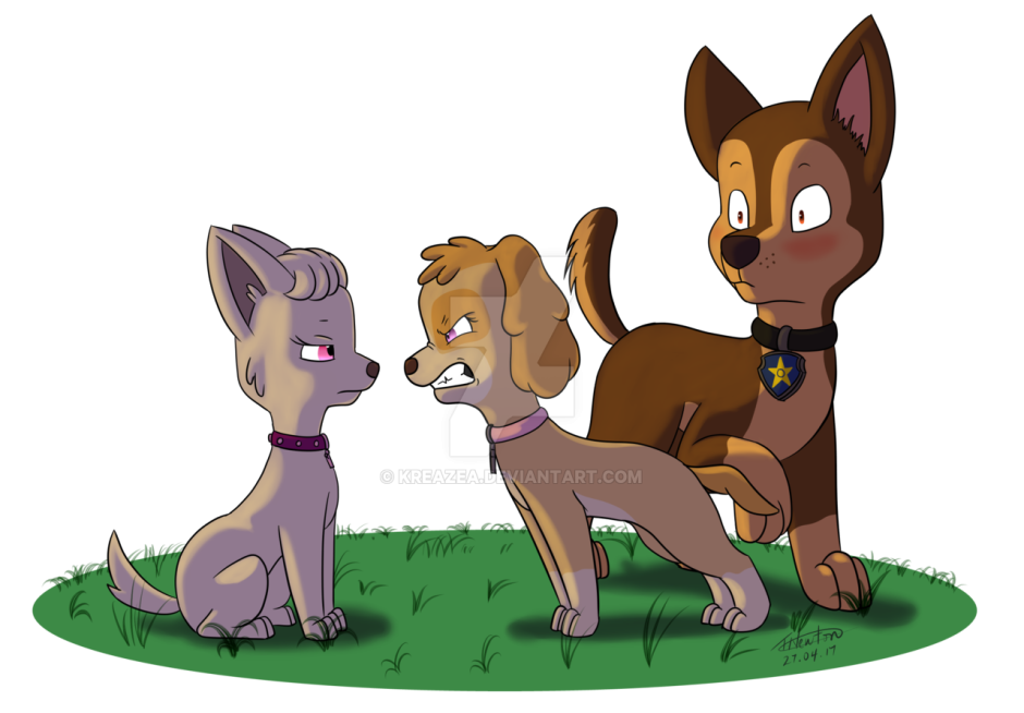 Щенячий патруль гонщик и Скай любовь