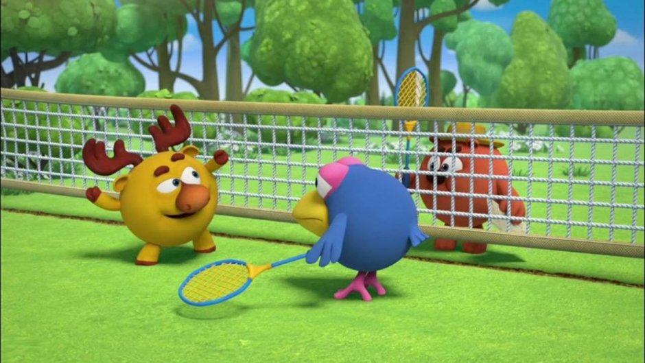 Смешарики спорт бадминтон