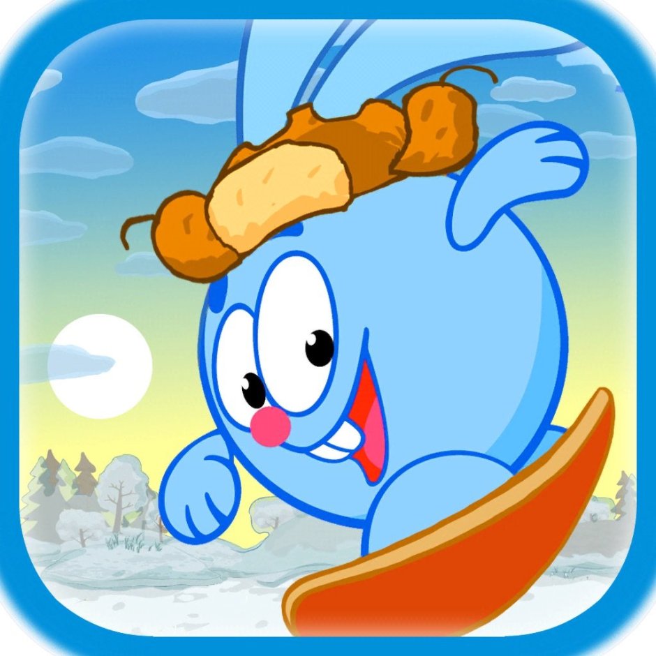 Смешарики Крош зима