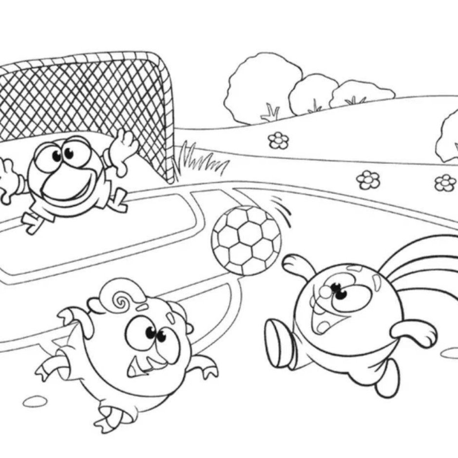 Смешарики спорт картинки