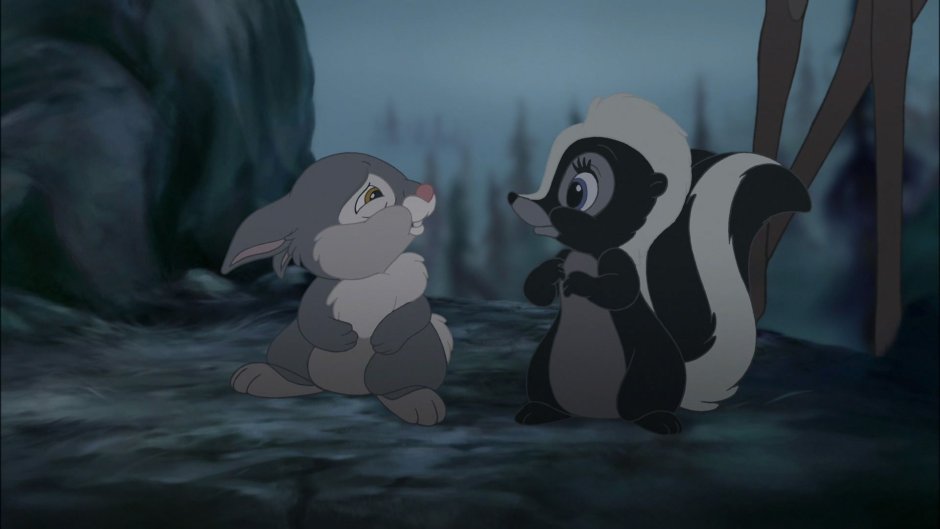 Бэмби Топотун и скунс