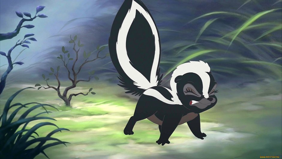 Бэмби скунс цветочек