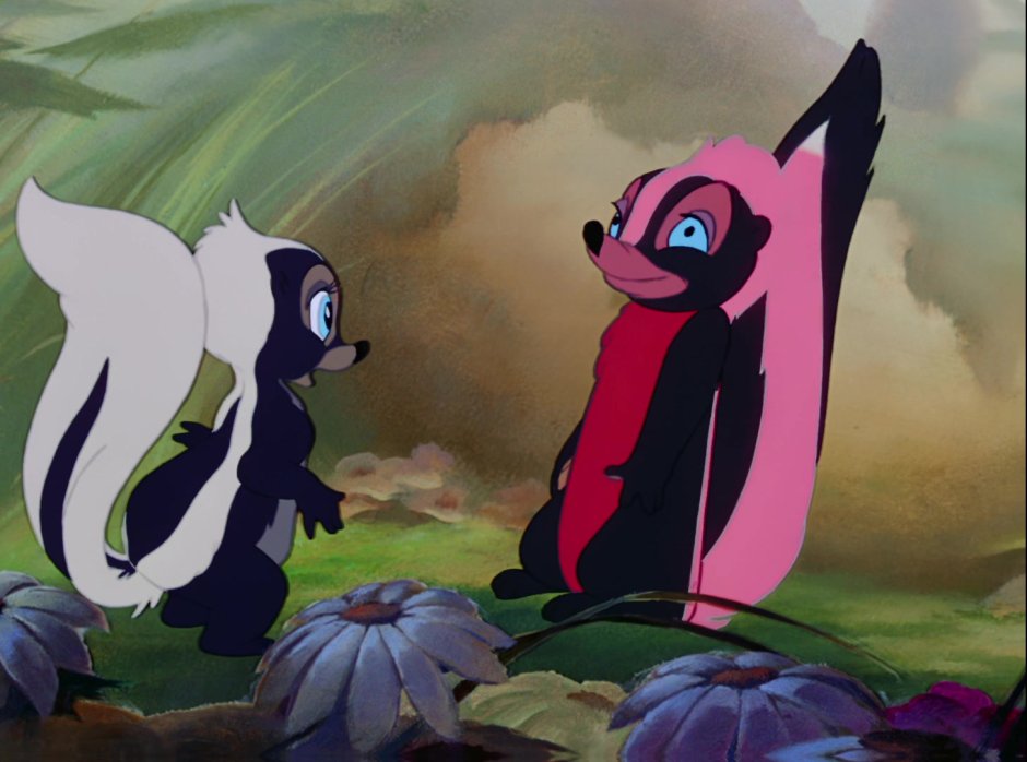 Мультфильм Бэмби скунсы