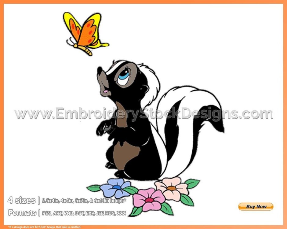 Бэмби скунс рисунок