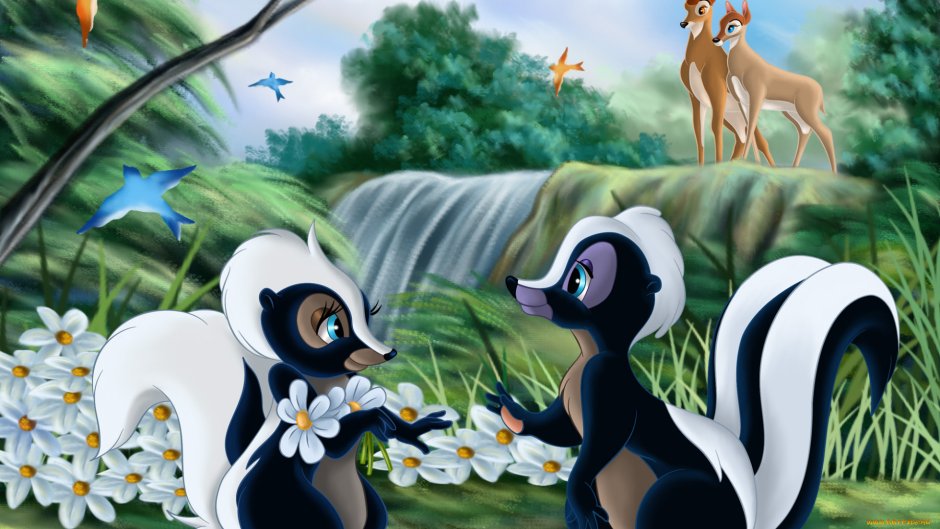 Мультфильм Бэмби скунсы