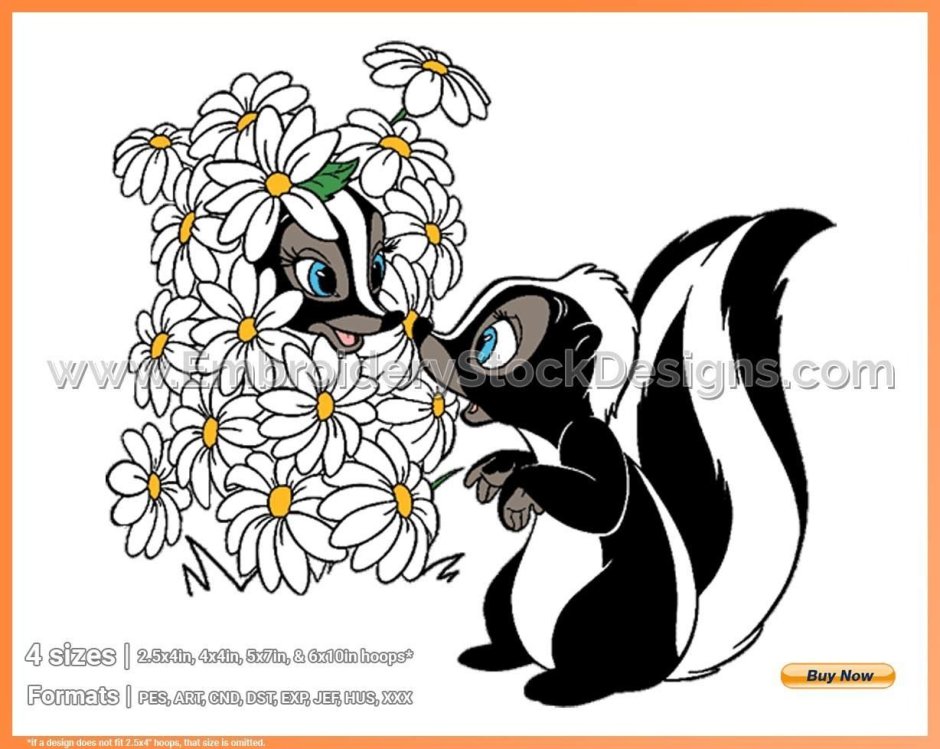 Цветочек из Бемби в цветах