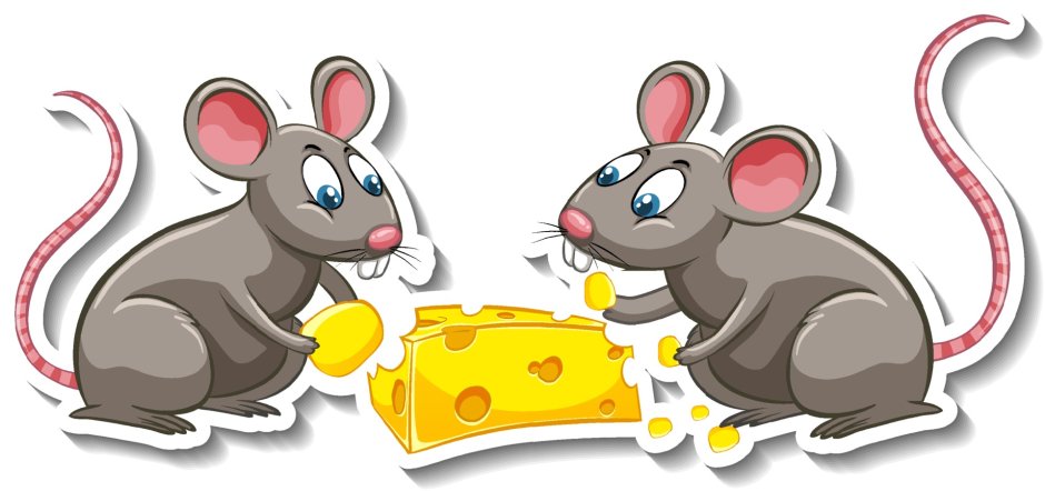 Две мышки и сыр