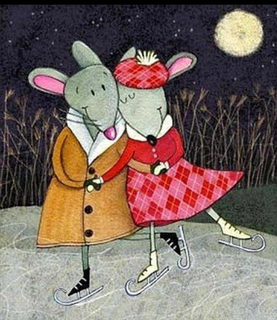 Мышонок на коньках