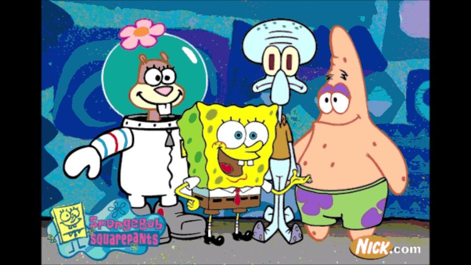 Губка Боб Патрик Сквидвард и Сэнди