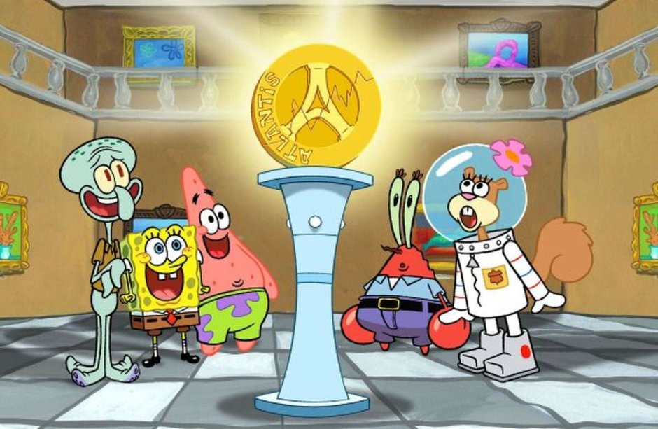 Губка Патрик Сэнди и Сквидвард