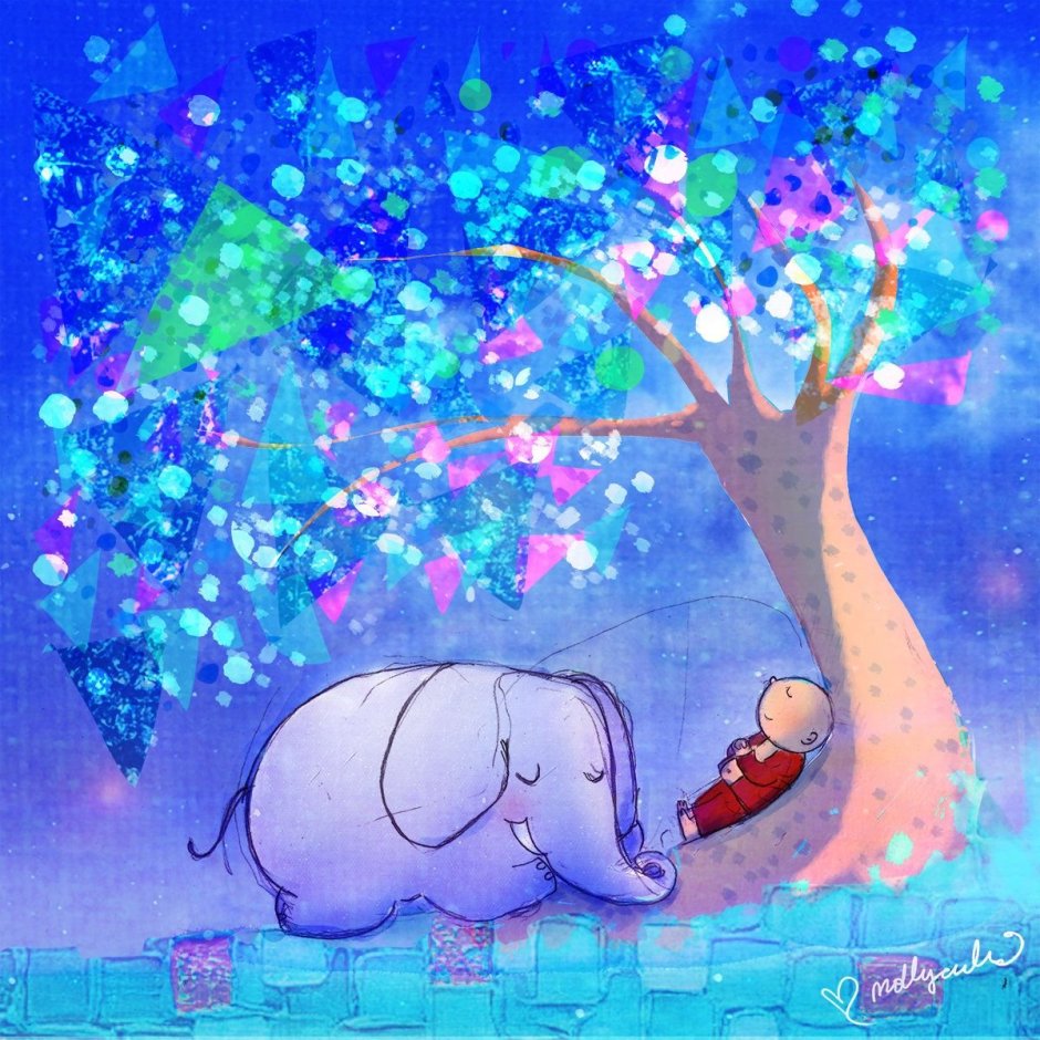 Розовые слоники спокойной ночи