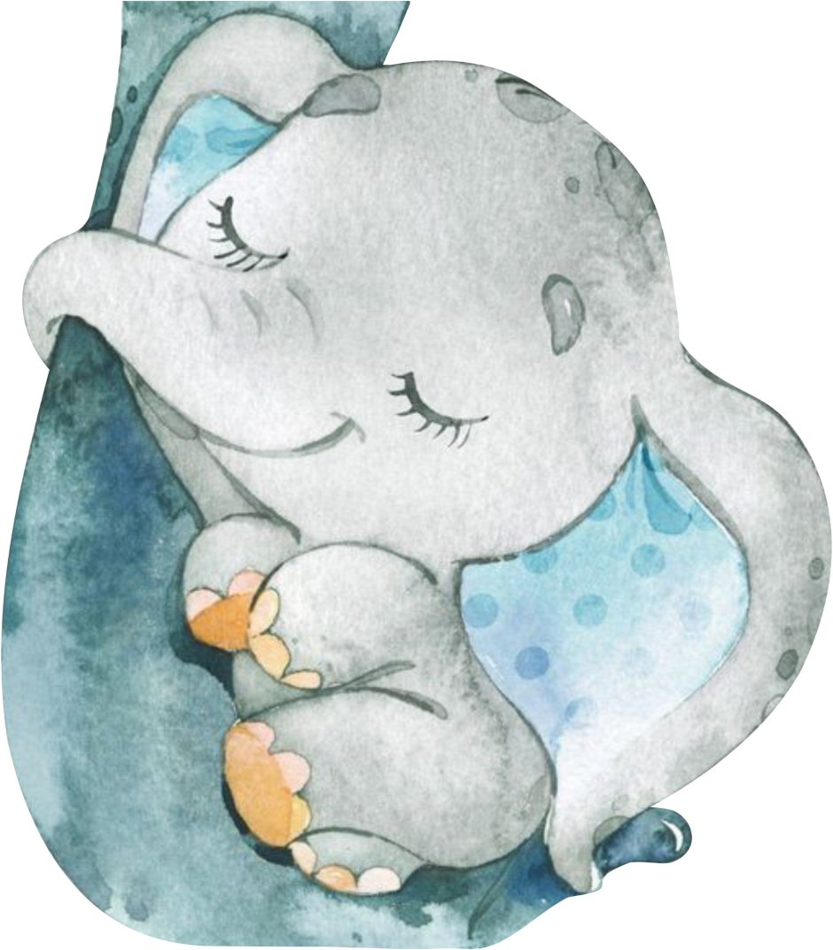 Акварельные животные для метрики