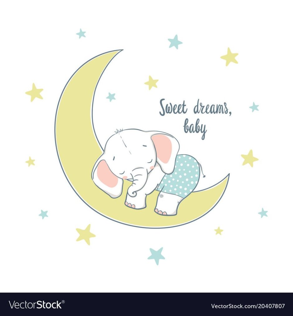 Слоник спит на Луне