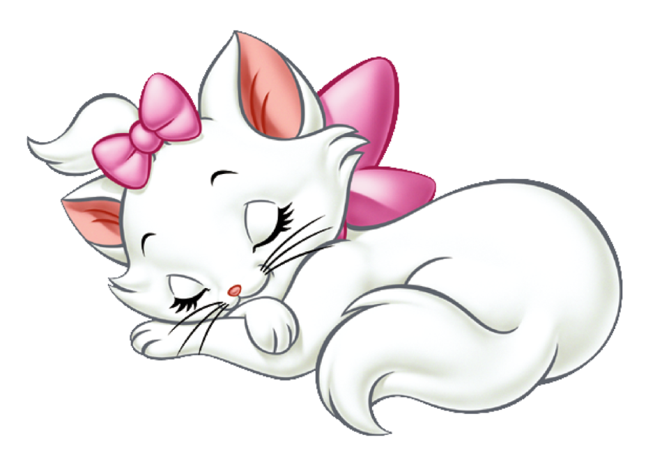 Белая кошечка мультяшная
