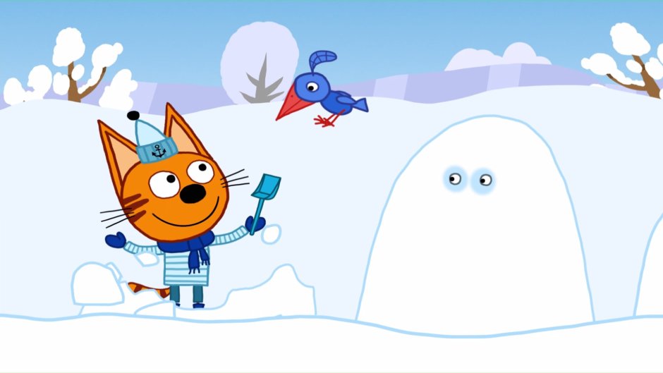 Три кота 115 серия Снежная битва