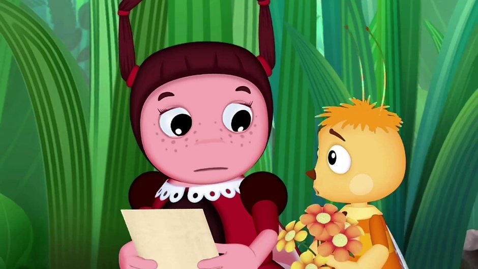 Лунтик Мила и Пчеленок любовь