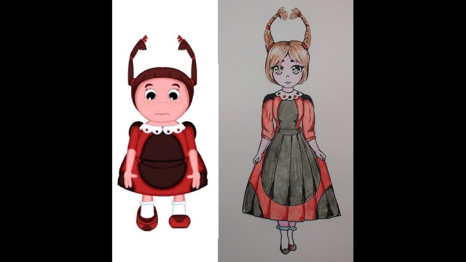 Герои мультика Лунтик Мила