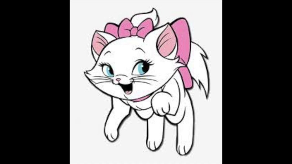 Белая кошечка Мари