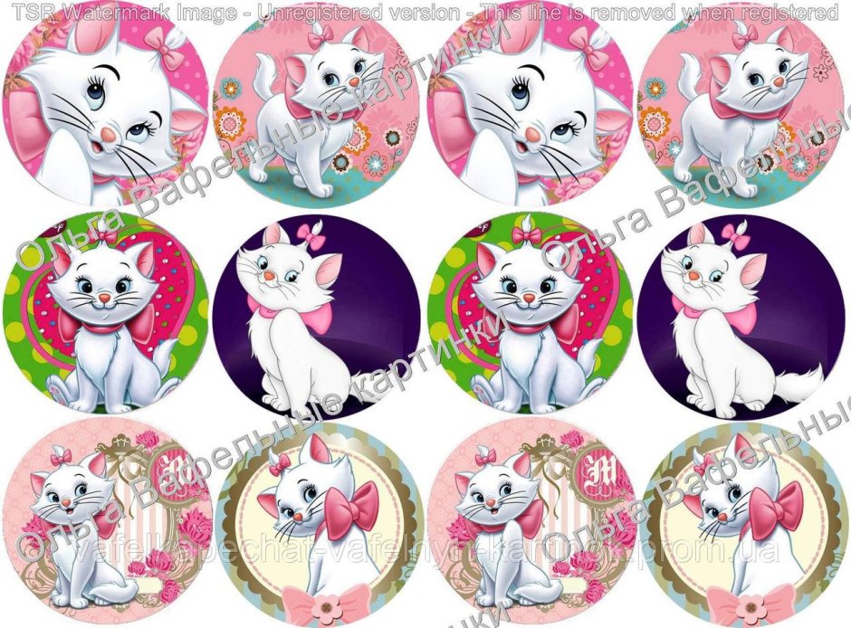 Котята для печати на сахарной бумаге