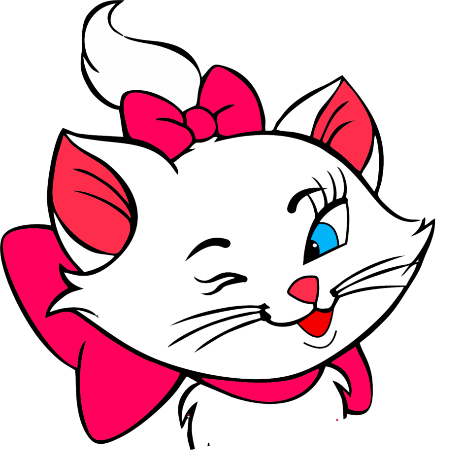 Стикеры кошечка Мари