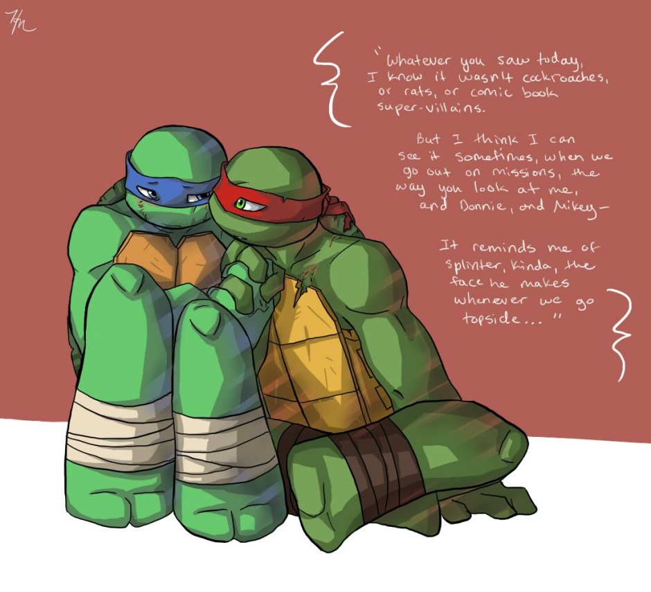 Черепашки ниндзя 2012 Рафаэль и Леонардо