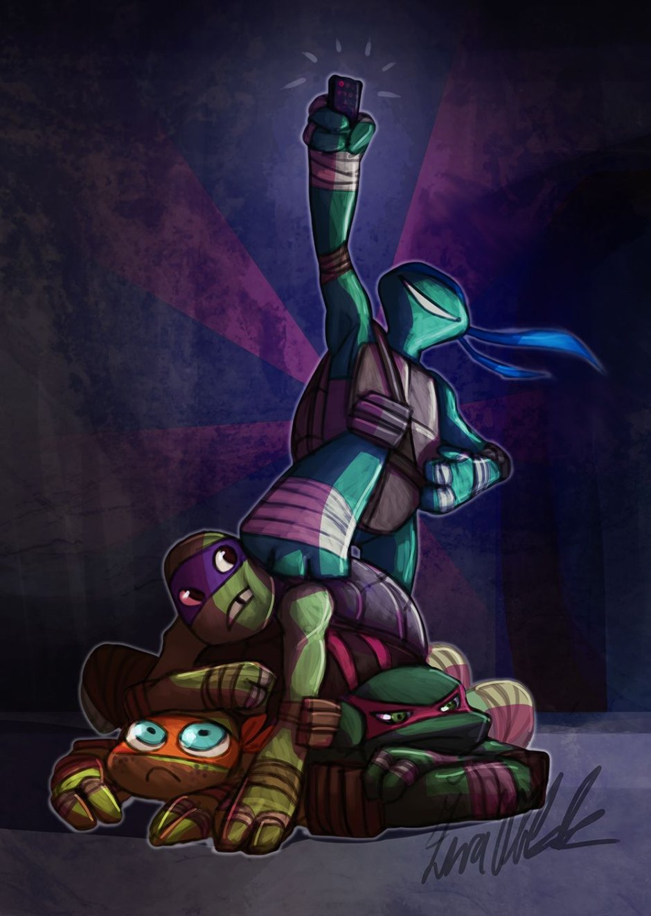 Лео Донни РАФ И Микки Черепашки-ниндзя 2012