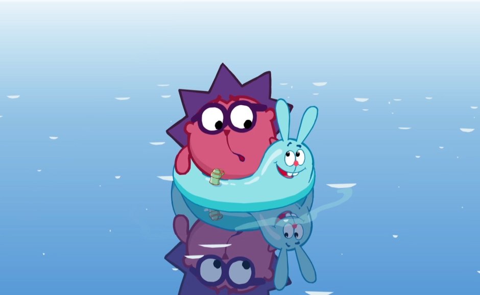 Смешарики за бортом