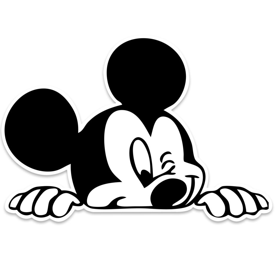 Наклейки на авто микимаус