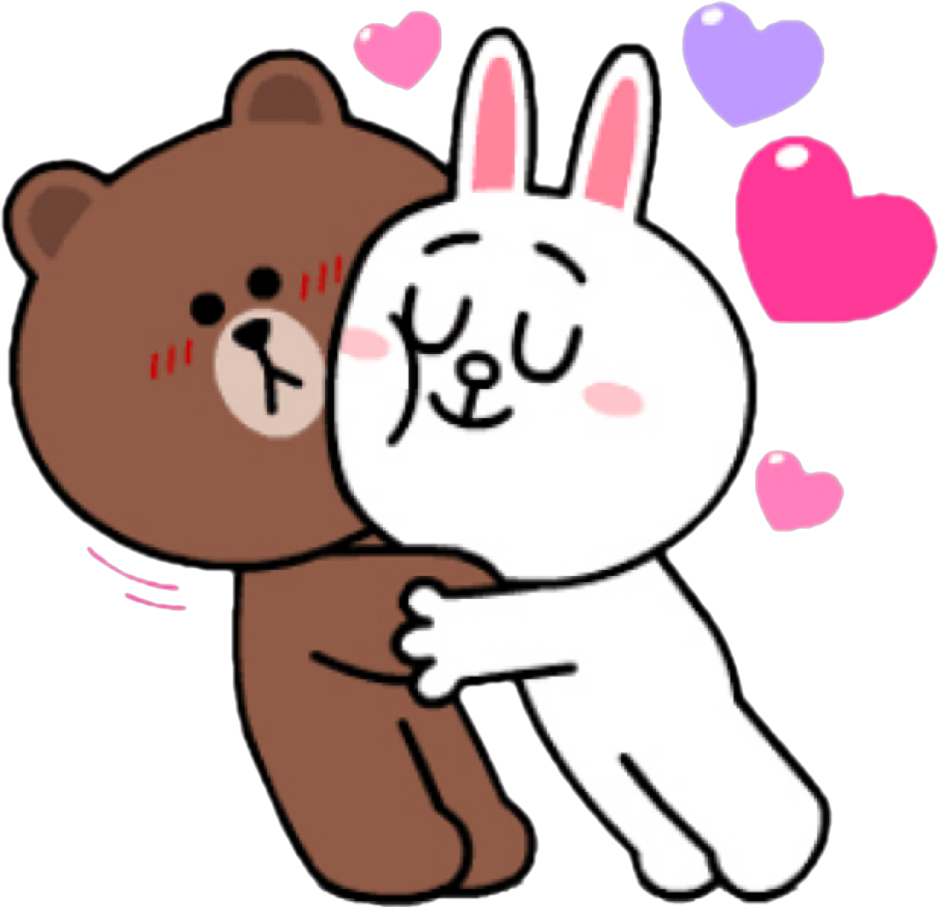 Стикеры Brown & Cony