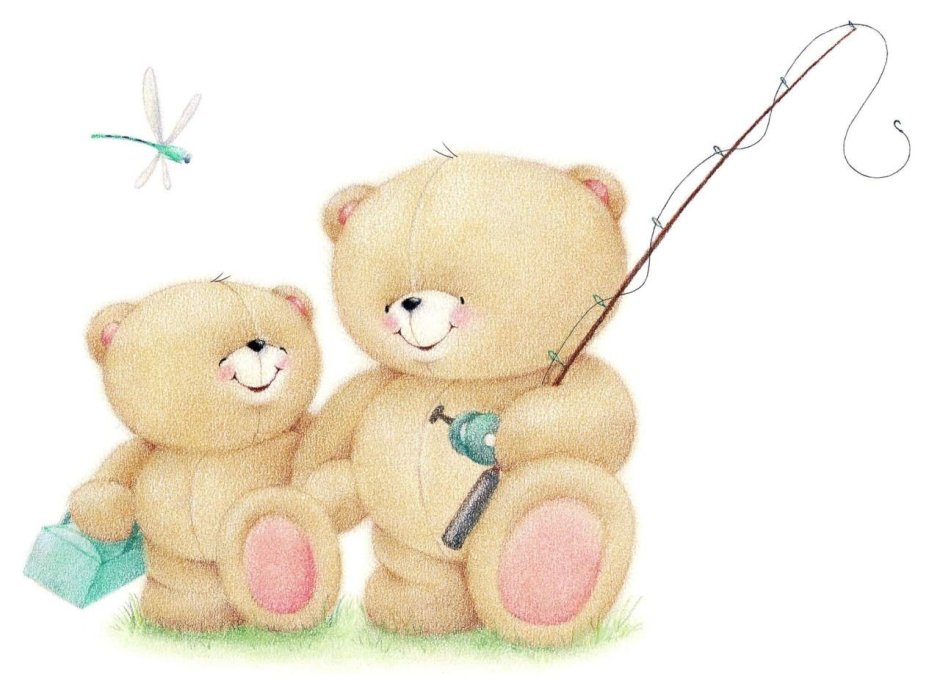 Медвежонок с удочкой