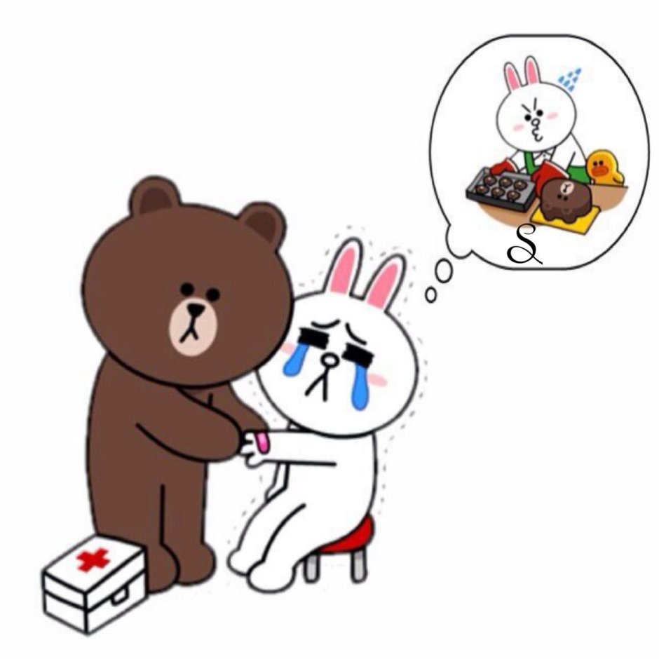 Line Стикеры Браун