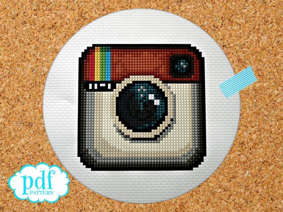 Схема вышивки крестом фотоаппарат