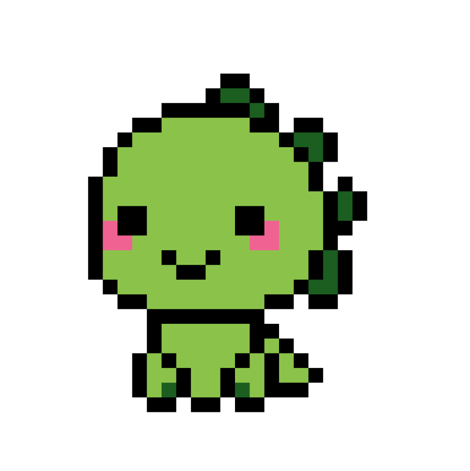 Динозаврик по клеточкам в тетради