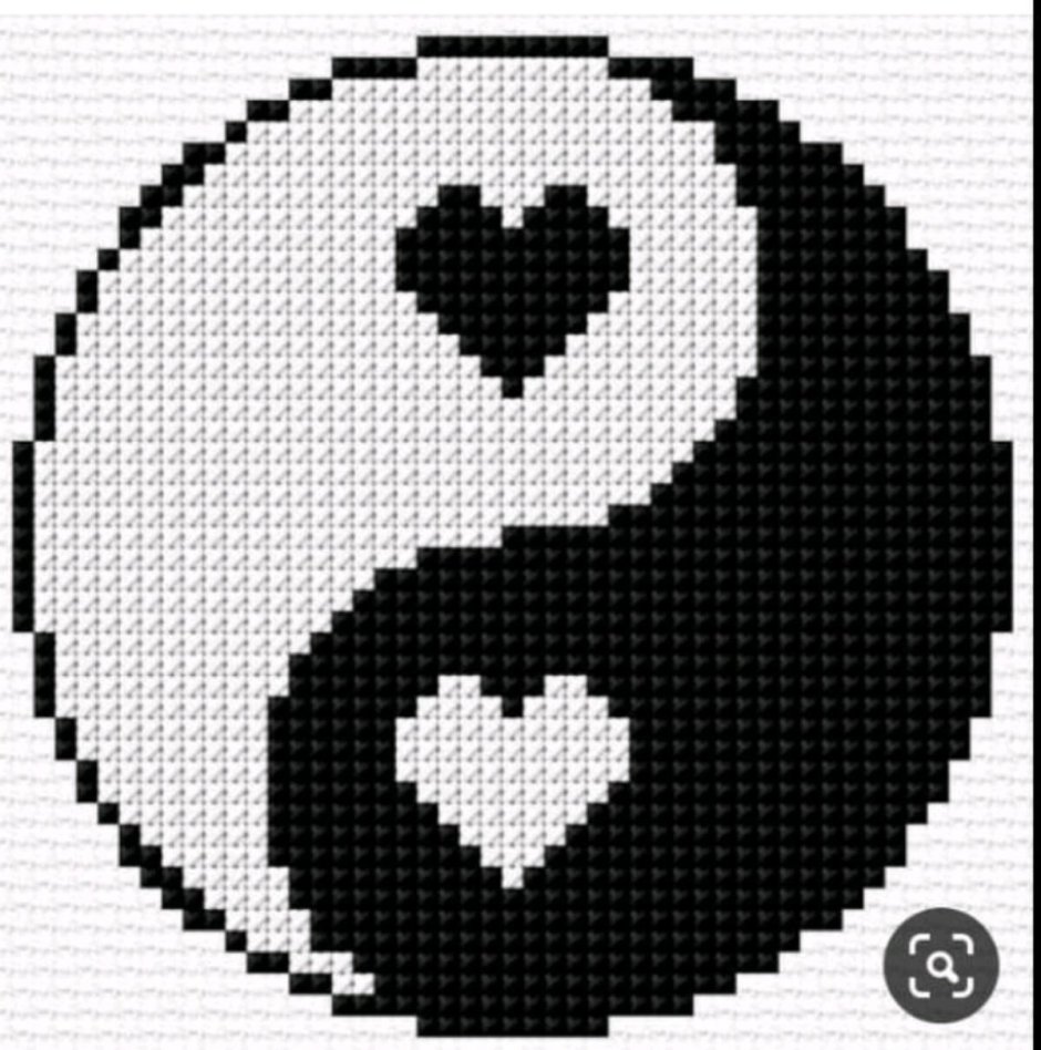 Инь Янь крестиком