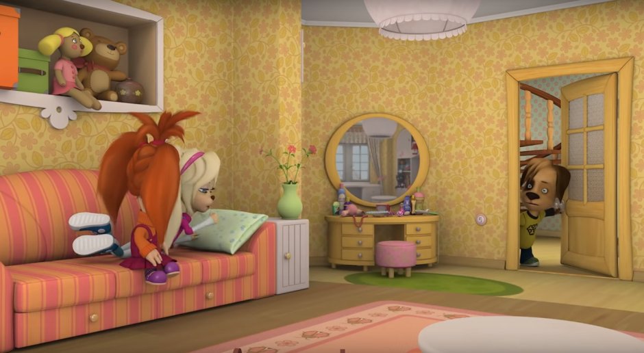 Барбоскины комната розы и Лизы