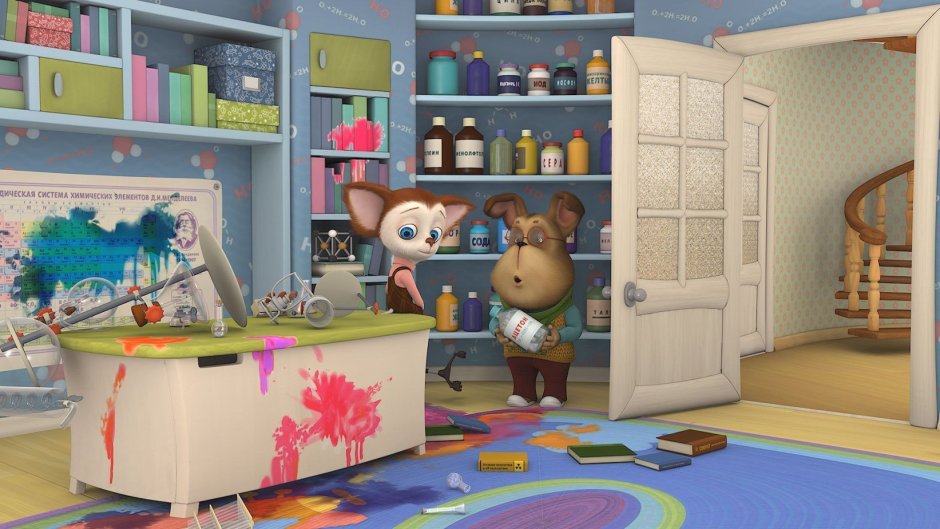 Барбоскины комната розы и Лизы