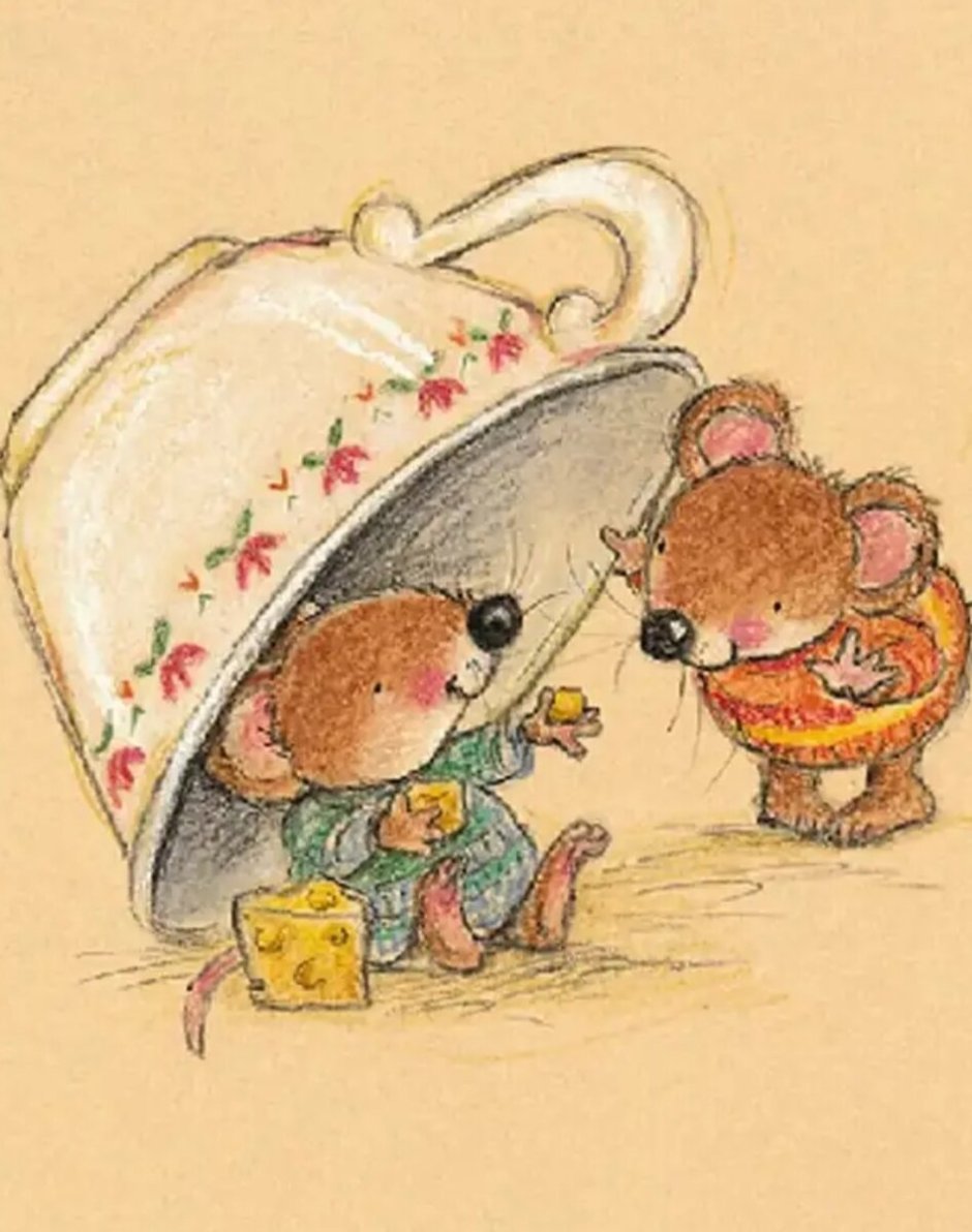 Открытка «мышка»