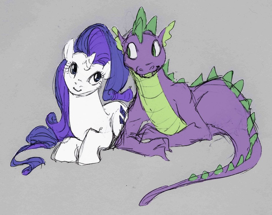 Rarity x Spike - sparity