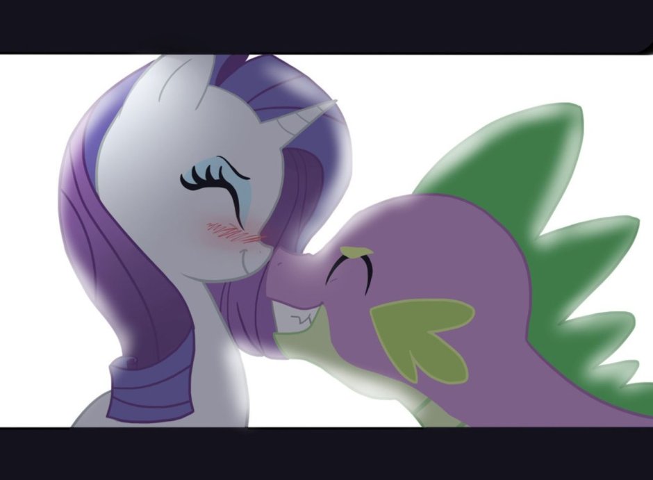MLP Спайк и Рарити любовь