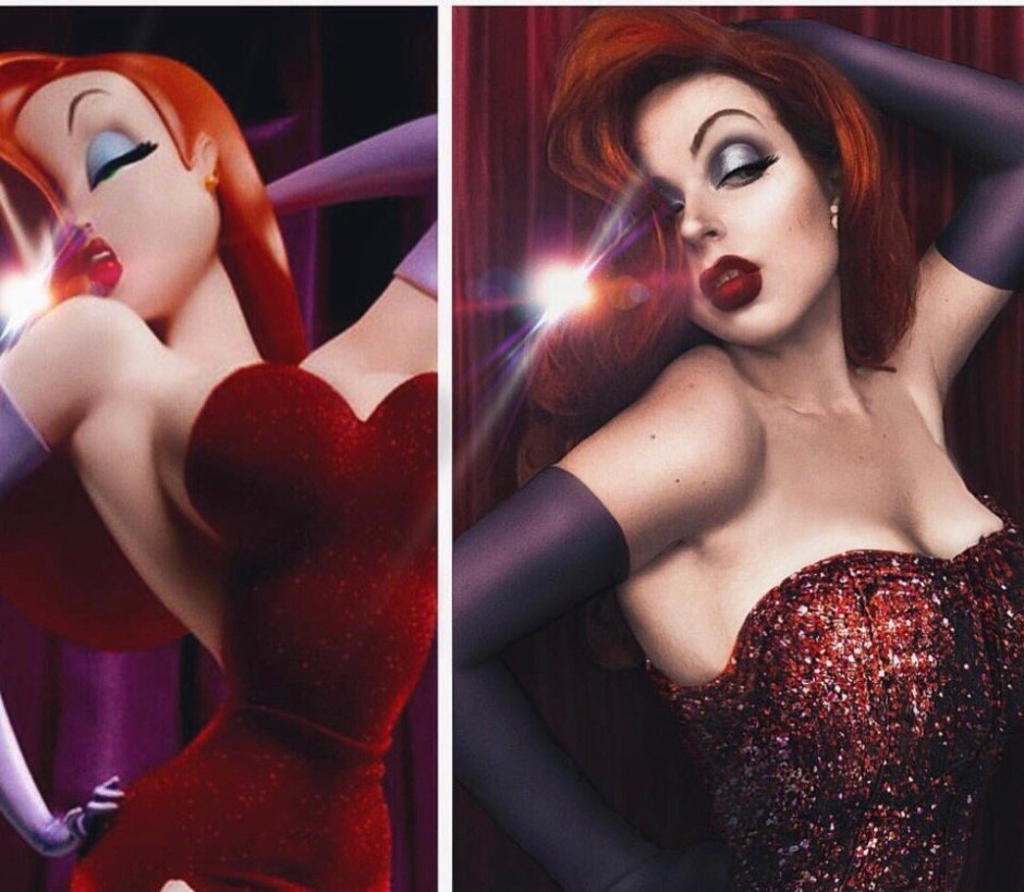 Джессика рэббит и кролик Роджер