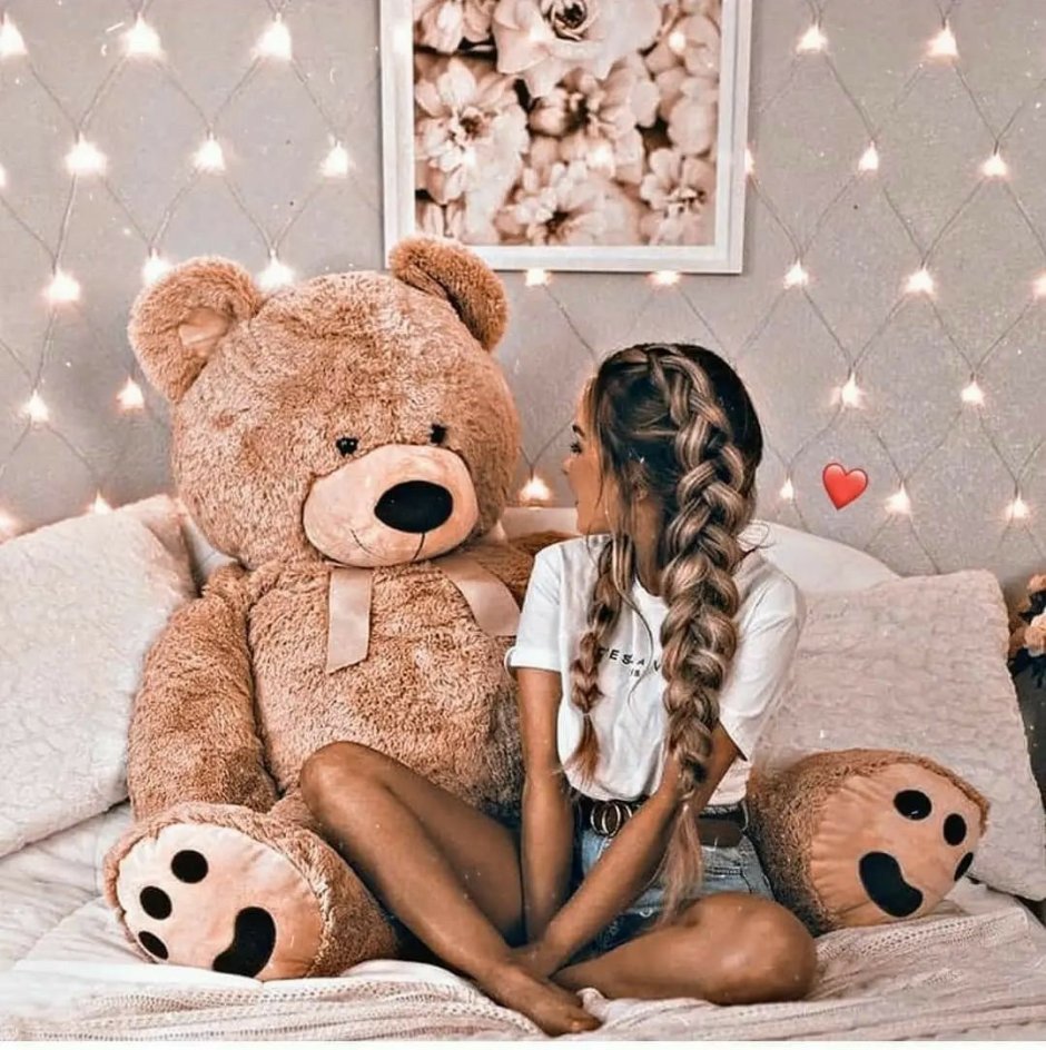 Девушка с мишкой Тедди