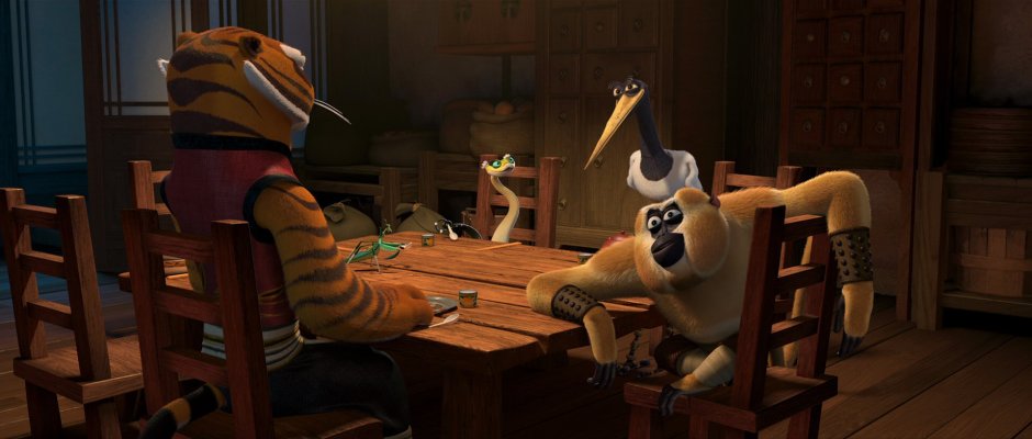 Кунг фу Панда журавль и гадюка