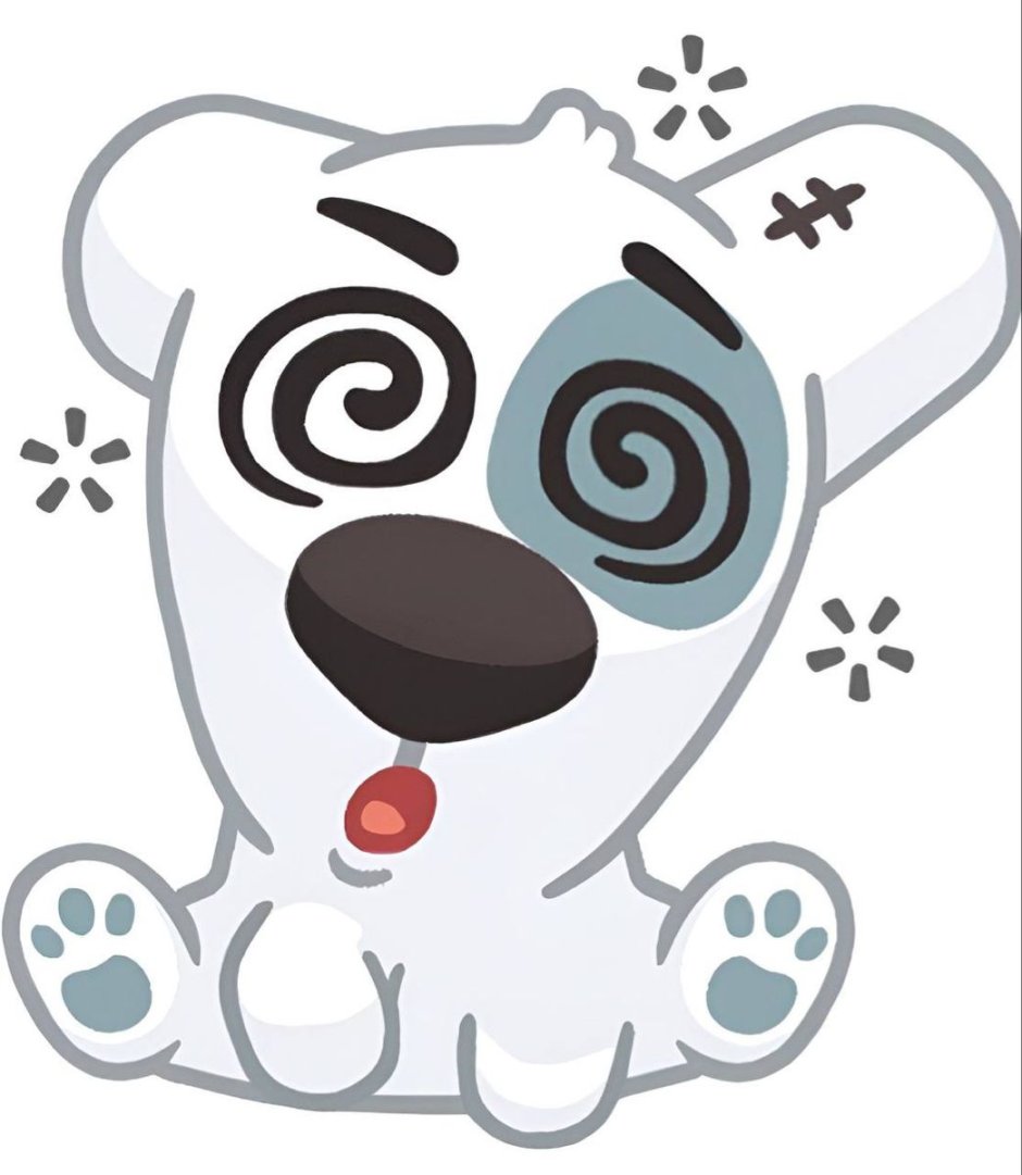 Стикеры собака Спотти