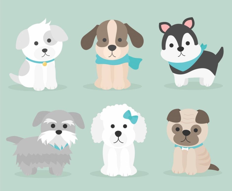 Милый щенок вектор