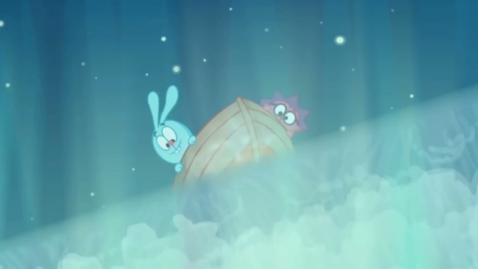 Край земли Крош и Ежик