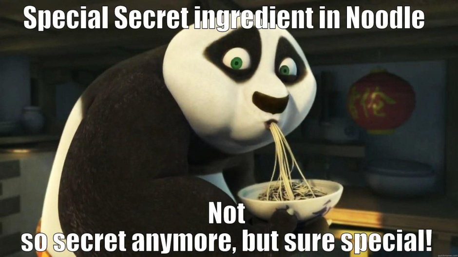 Кунг фу Панда лапша